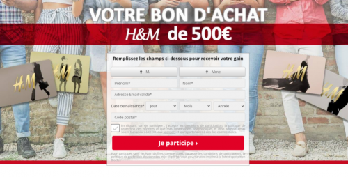 H&M 500 €