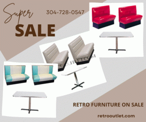 Retro furniture on sale at greatest price and all include free shipping within the lower 48 contiguous states only at Retro Outlet. Your one and only trusted one-stop shop for high quality retro furniture online! At Retro Outlet, you get retro furniture designed to meet your domestic or commercial decorating requirements. Our furniture are made in the USA, built to last, by skilled American craftsmen only, so that you get the best quality all time. We request you to allow us 5-week at least for production of retro furniture you dreamt of. For more, feel free to visit us at retrooutlet.com!