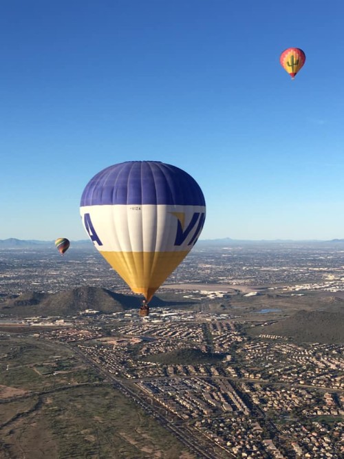 Phoenix Hot Air Balloon Rides - Aerogelic Ballooning

Scenic hot air balloon flight over the Sonoran Desert viewing 1000's of species of flora, fauna, and wildlife. At altitude touring the majestic views of Phoenix Arizona. At the end of your flight, celebrate with a traditional post flight champagne toast and gourmet breakfast of hors d'oeuvres.

Address: 2136 W Melinda Ln, Phoenix, AZ 85027, USA
Phone: 602-402-8041
Website: https://www.aerogelicballooning.com