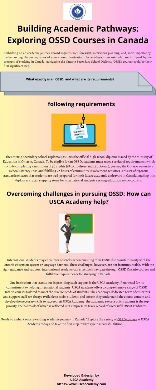 Building Academic Pathways Exploring OSSD Courses in Canada