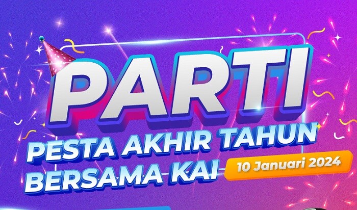 PT Kereta Api Indonesia (Persero) hadirkan “PARTI” alias “Pesta Akhir Tahun Bersama KAI