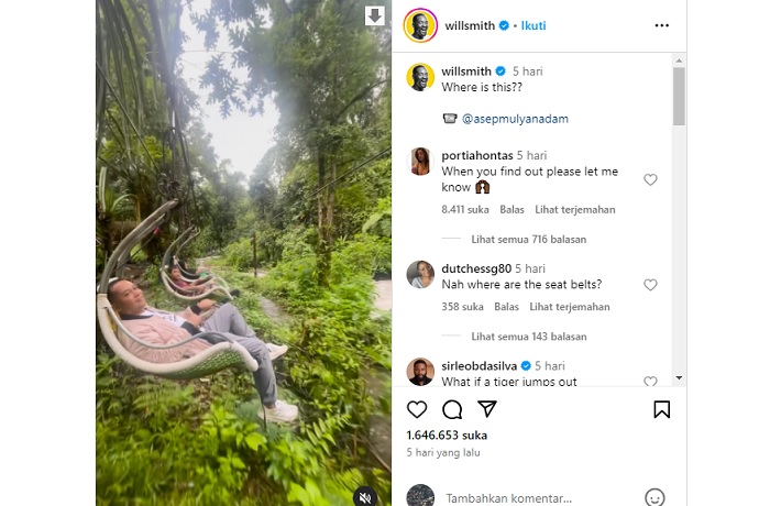Aktor Hollywood Will Smith belum lama ini menjadi perbincangan hangat di medsos usai penasaran dengan salah satu wisata alam di Indonesia.
