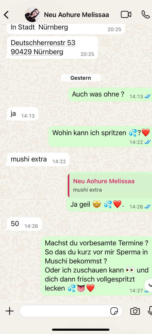 Melissa-in-Nurnberg-0152-13105686-hure-WhatsApp-Sex-ohne-Gummi-ausgemacht-mit-vorbesamter-Muschi--freier-Benjaminfiegl-leckt-Sperma-aus-sexy-nutten-Pussy-bevor-er-ohne-Kondom-fickt-2.png